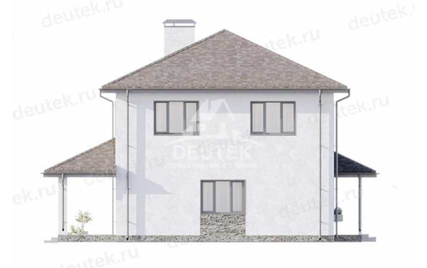Проект жилого двухэтажного дома с размерами 13 м на 10 м - LK-316