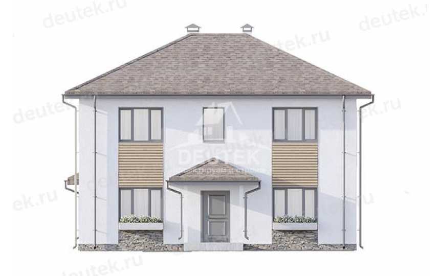 Проект жилого двухэтажного дома с размерами 13 м на 10 м - LK-316