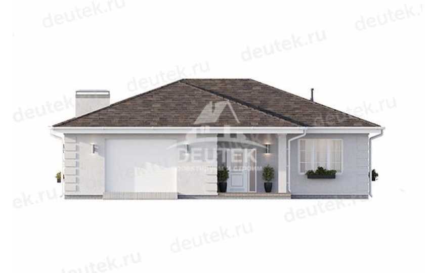 Проект жилого одноэтажного дома с гаражом - LK-320
