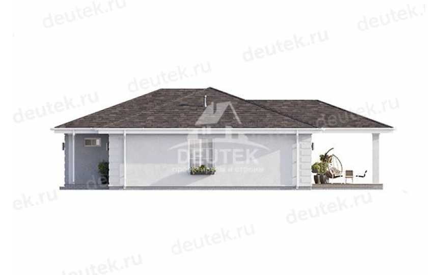 Проект жилого одноэтажного дома с гаражом - LK-320