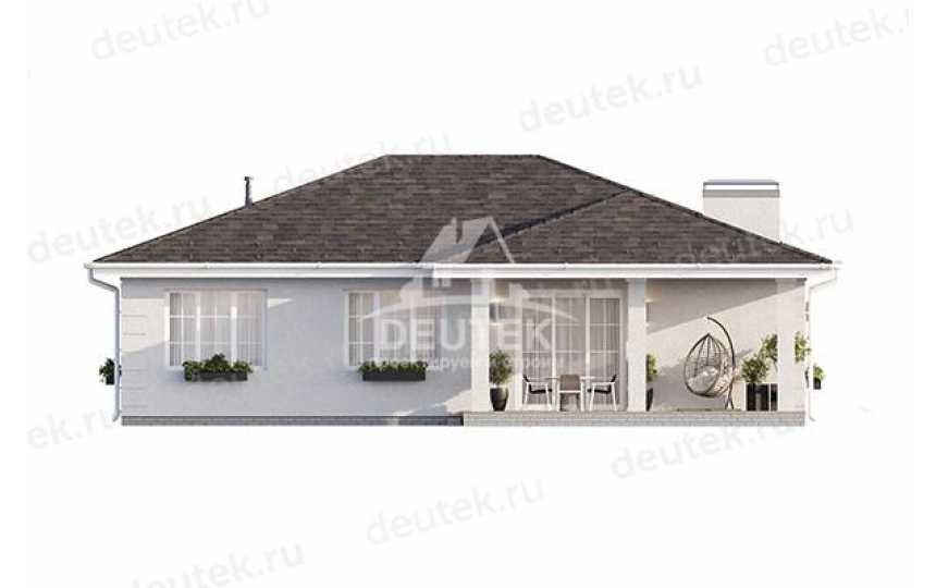 Проект жилого одноэтажного дома с гаражом - LK-320