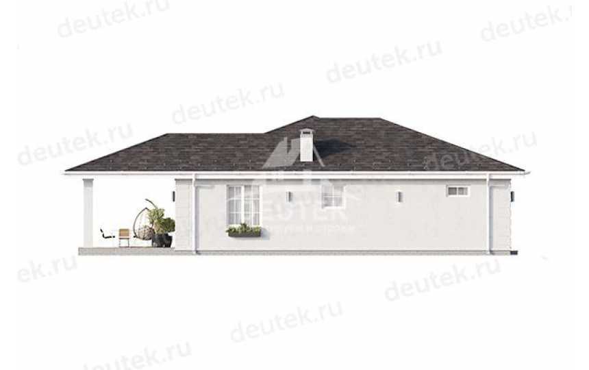 Проект жилого одноэтажного дома с гаражом - LK-320