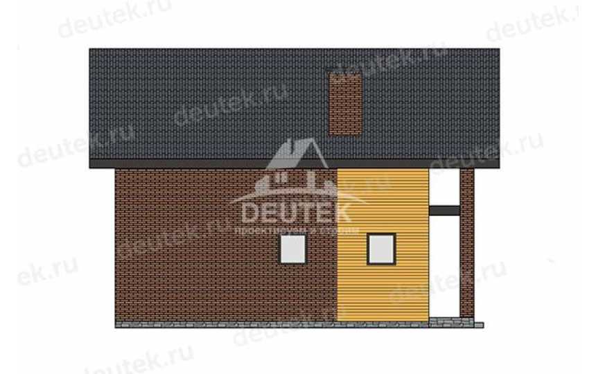 Проект жилого двухэтажного дома с большими окнами - LK-332