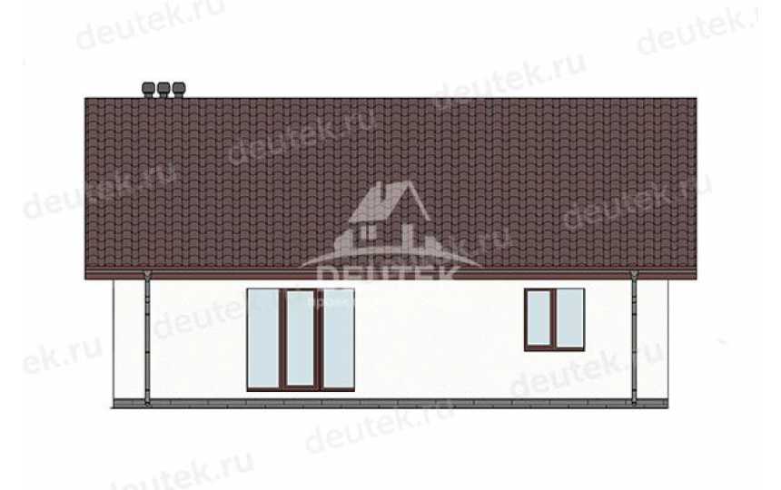 Проект жилого одноэтажного дома из газобетона - LK-338
