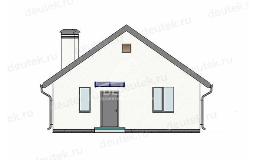 Проект дачного одноэтажного дома с террасой - LK-339