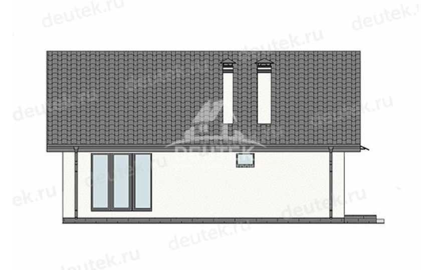 Проект дачного одноэтажного дома с террасой - LK-339