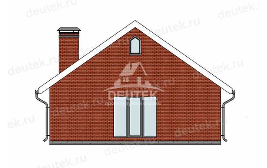 Проект квадратного одноэтажного дома с одной спальней - LK-343