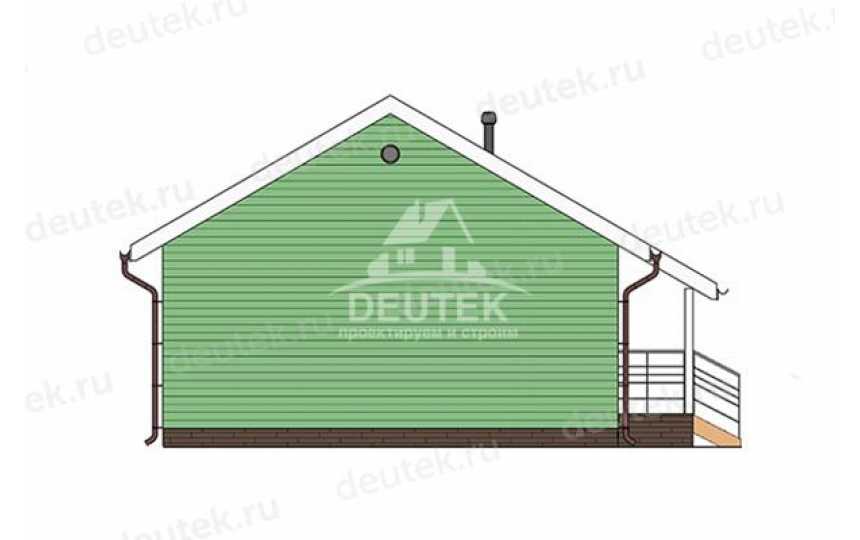 Проект дачного одноэтажного дома с двумя спальнями - LK-346