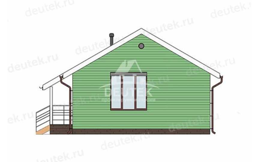 Проект дачного одноэтажного дома с двумя спальнями - LK-346