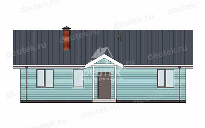 Проект узкого одноэтажного дома с площадью до 100 кв м - LK-348