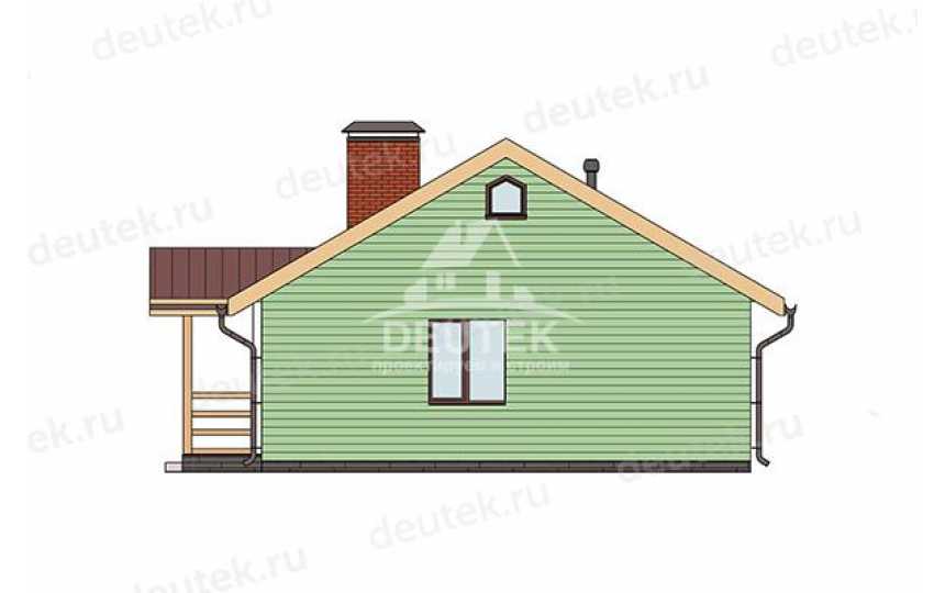Проект дачного одноэтажного дома с тремя спальнями - LK-350