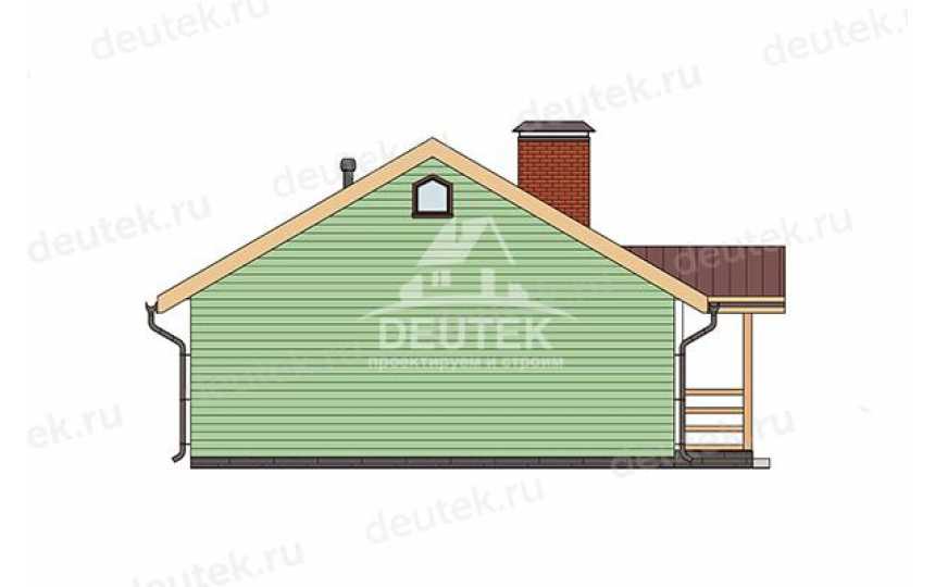 Проект дачного одноэтажного дома с тремя спальнями - LK-350