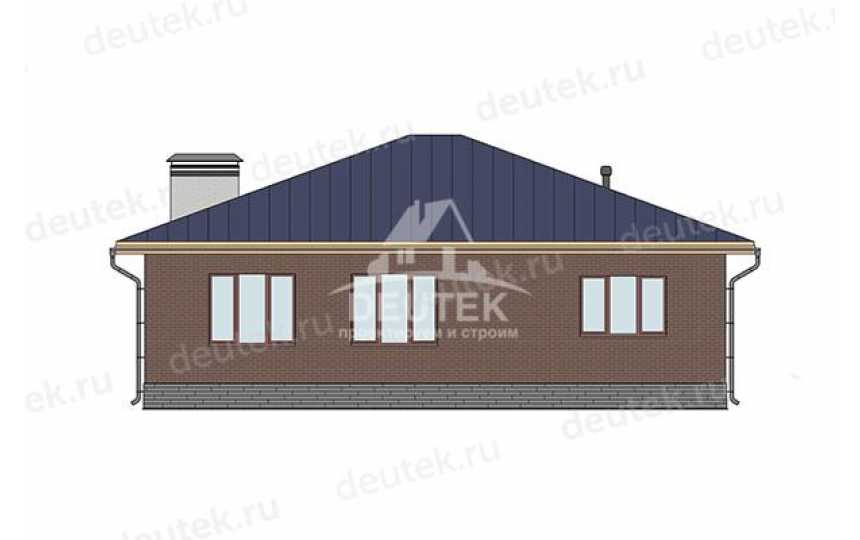 Проект загородного одноэтажного дома из керамического блока - LK-351