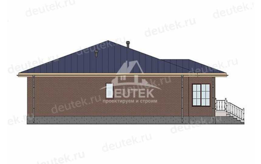 Проект загородного одноэтажного дома из керамического блока - LK-351