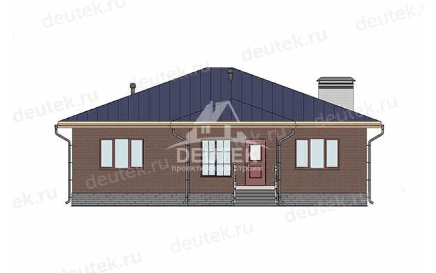 Проект загородного одноэтажного дома из керамического блока - LK-351