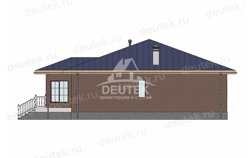 Проект загородного одноэтажного дома из керамического блока - LK-351