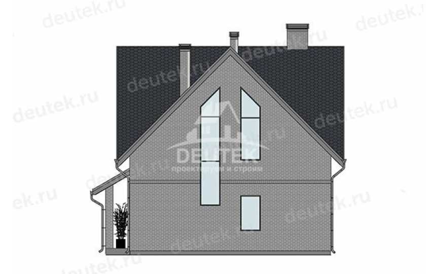 Проект современного двухэтажного дома с большими окнами - LK-353