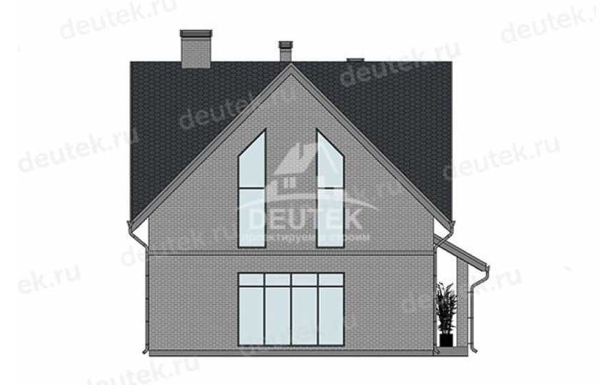 Проект современного двухэтажного дома с большими окнами - LK-353