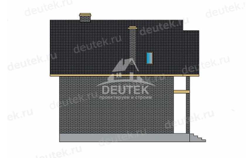 Проект квадратного двухэтажного дома с четырьмя спальнями - LK-356