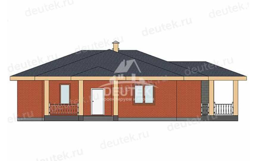 Проект загородного одноэтажного дома с площадью до 150 кв м - LK-359