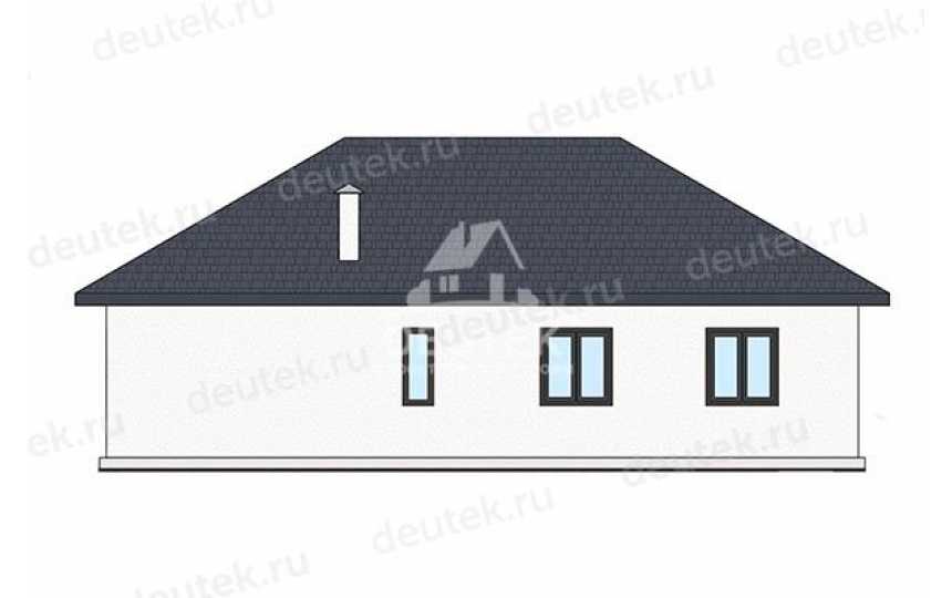 Проект дачного одноэтажного дома с размерами 14 м на 11 м - LK-360