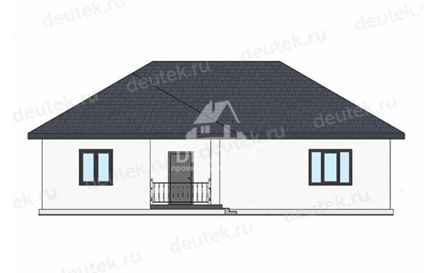 Проект дачного одноэтажного дома с размерами 14 м на 11 м - LK-360