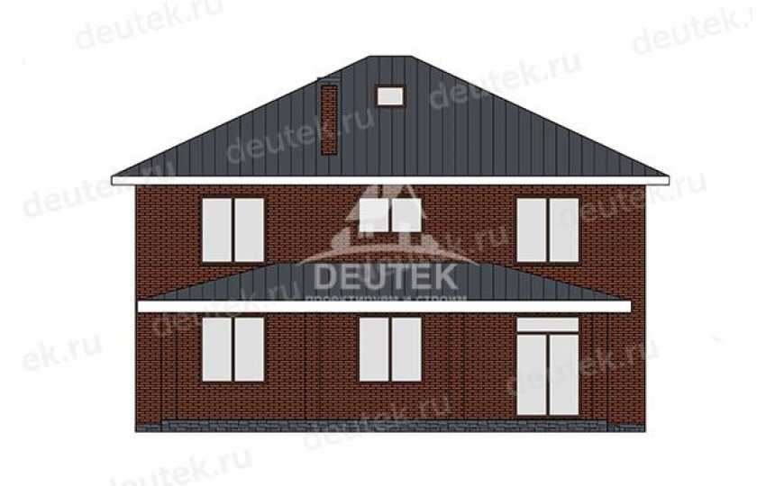 Проект загородного двухэтажного дома с четырьмя спальнями - LK-361