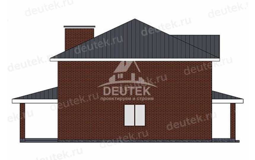 Проект загородного двухэтажного дома с четырьмя спальнями - LK-361