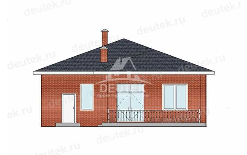 Проект загородного одноэтажного дома с одноместным гаражом - LK-366