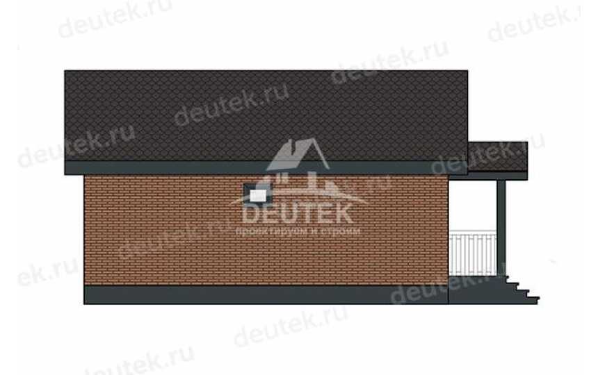 Проект дачного одноэтажного дома с площадью до 100 кв м - LK-367