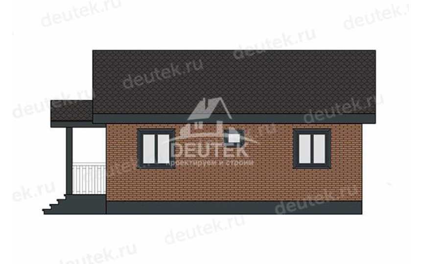 Проект дачного одноэтажного дома с площадью до 100 кв м - LK-367