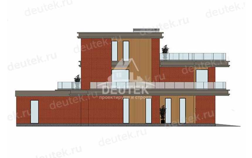 Проект современного трехэтажного дома с бассейном, сауной и гаражом - LK-369