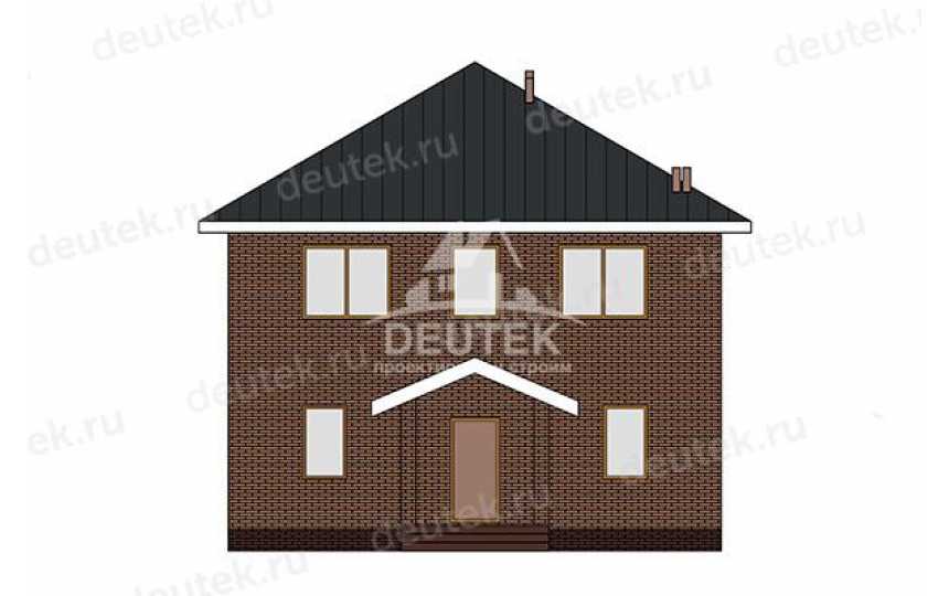 Проект дачного двухэтажного дома из газобетона - LK-370