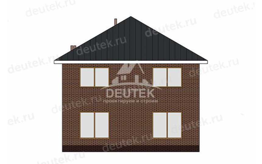 Проект дачного двухэтажного дома из газобетона - LK-370