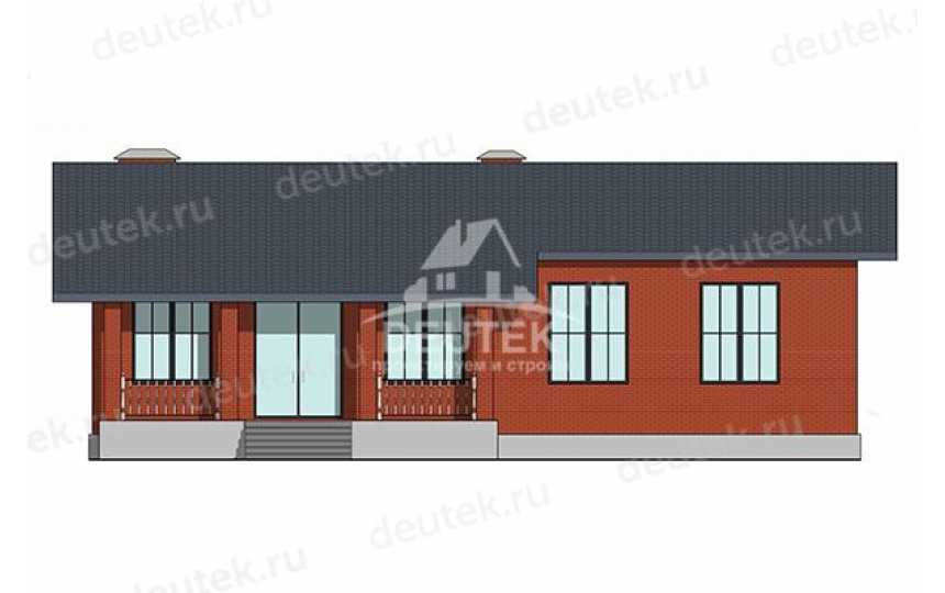 Проект загородного одноэтажного дома с размерами 16 м на 18 м - LK-372