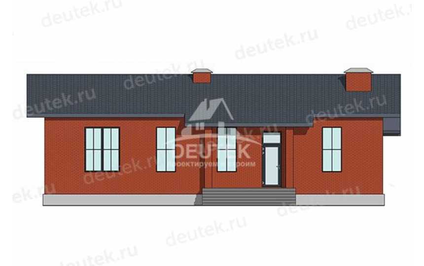 Проект загородного одноэтажного дома с размерами 16 м на 18 м - LK-372