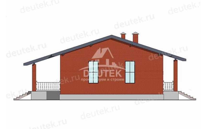 Проект загородного одноэтажного дома с размерами 16 м на 18 м - LK-372