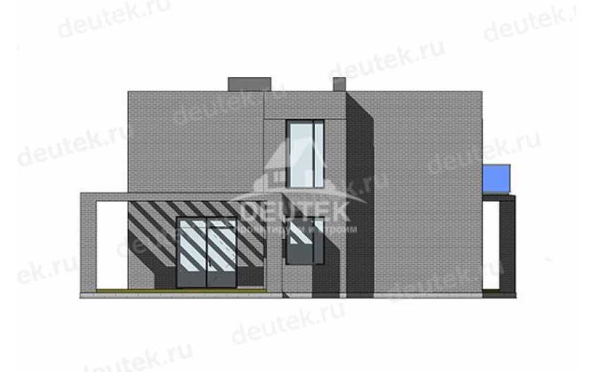 Проект стильного двухэтажного дома с двухместным гаражом - LK-374