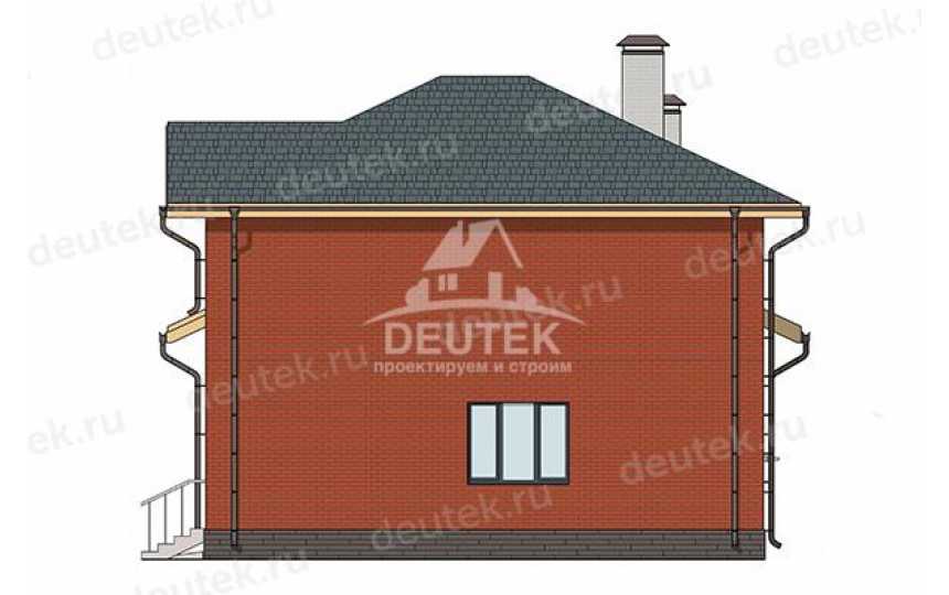 Проект загородного двухэтажного дома с одноместным гаражом и зимнем садом - LK-378