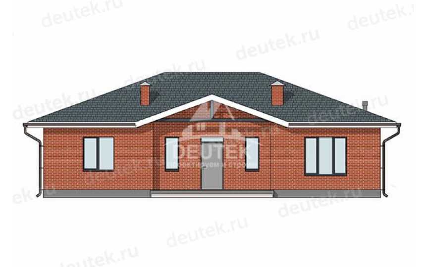 Проект квадратного одноэтажного дома из газобетона - LK-381