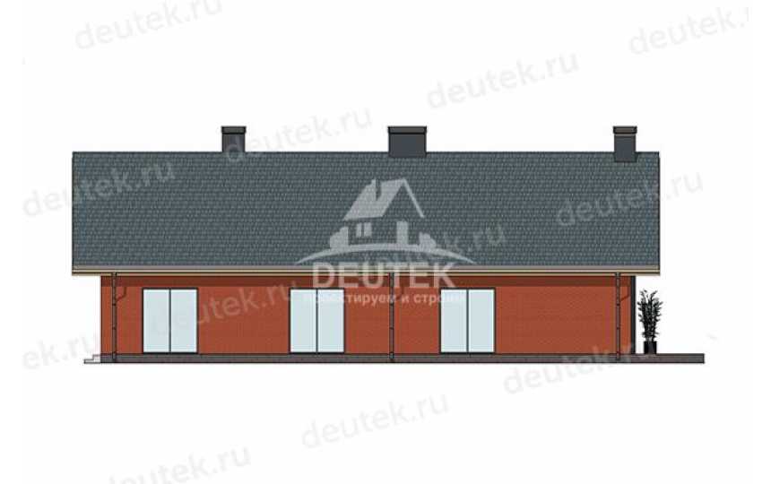 Проект квадратного двухэтажного дома с большими окнами - LK-382