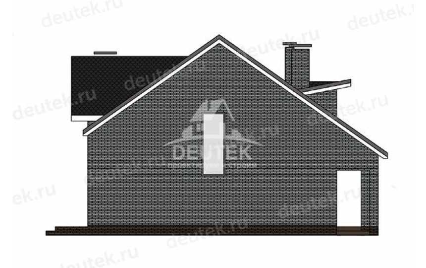 Проект узкого двухэтажного дома с размерами 10 м на 14 м - LK-384
