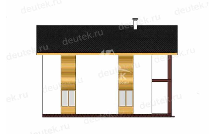 Проект стильного двухэтажного дома с большими окнами - LK-389