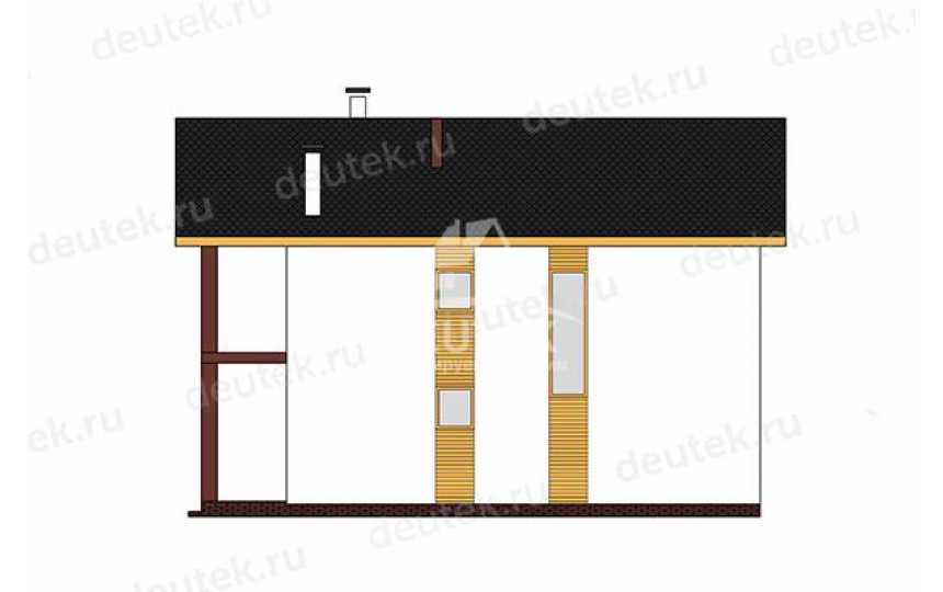 Проект стильного двухэтажного дома с большими окнами - LK-389