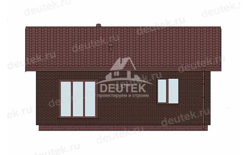 Проект дачного одноэтажного дома с размерами 10 м на 6 м - LK-394