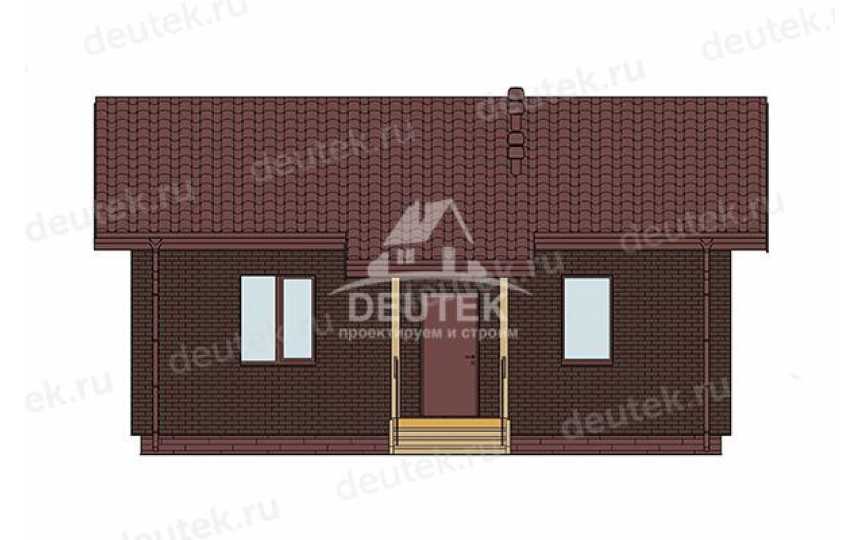 Проект дачного одноэтажного дома с размерами 10 м на 6 м - LK-394