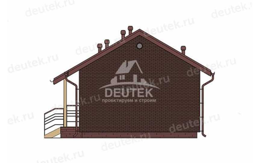 Проект дачного одноэтажного дома с размерами 10 м на 6 м - LK-394