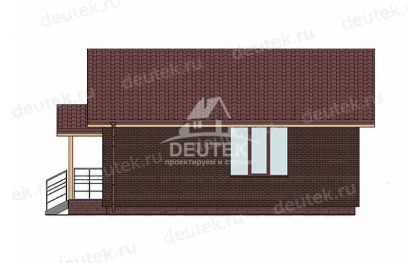 Проект небольшого одноэтажного дома из газобетонных блоков - LK-397