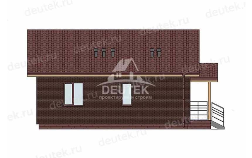 Проект небольшого одноэтажного дома из газобетонных блоков - LK-397