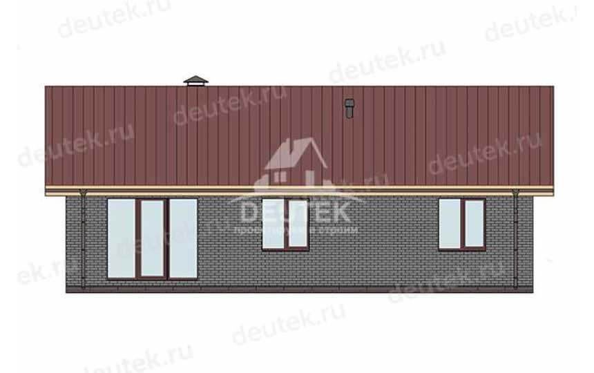 Проект загородного одноэтажного дома с площадью до 100 кв м - LK-400